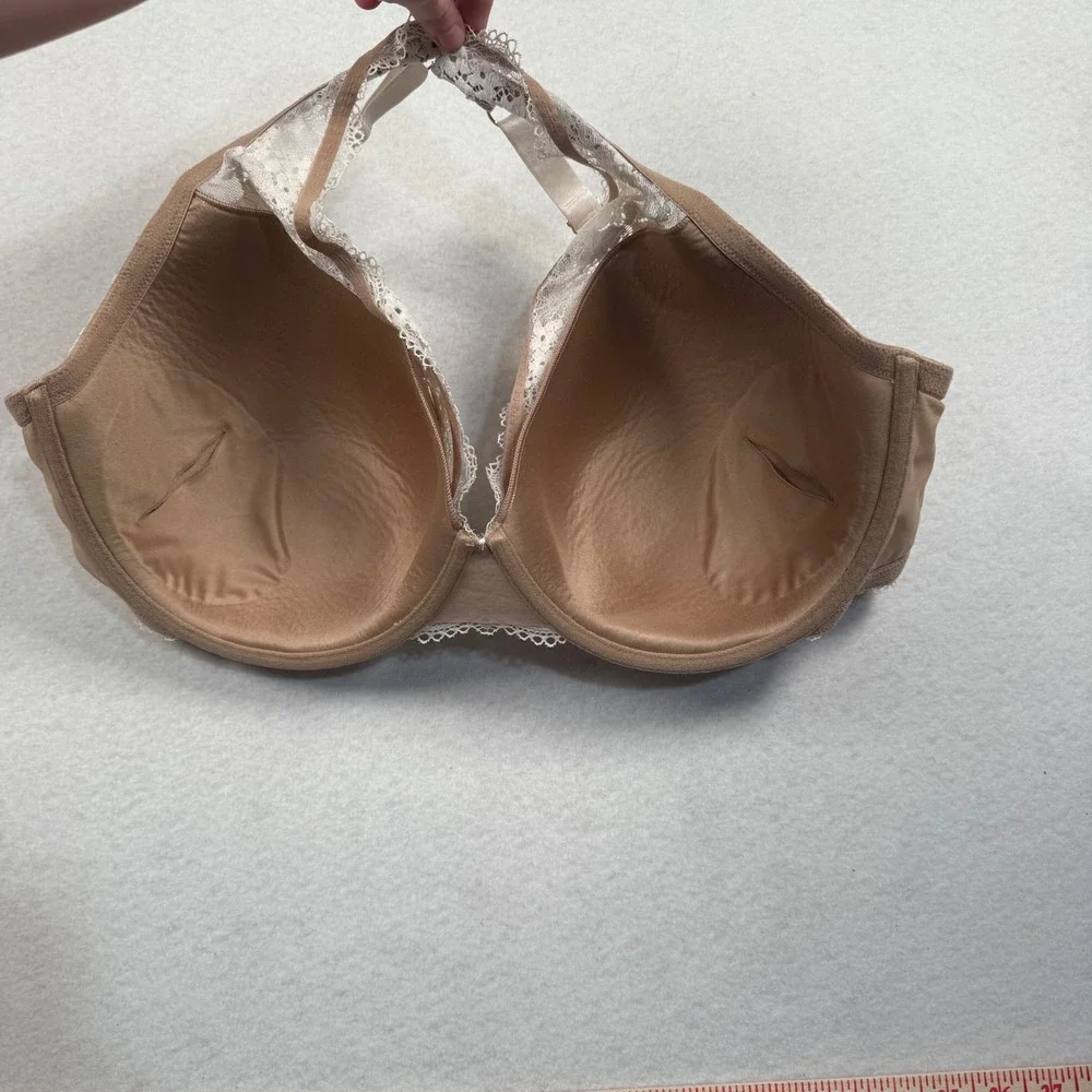 ThirdLove 24/7 Lace Contour Bra Womens 38H White Taupe Floral Underwire Full Cup